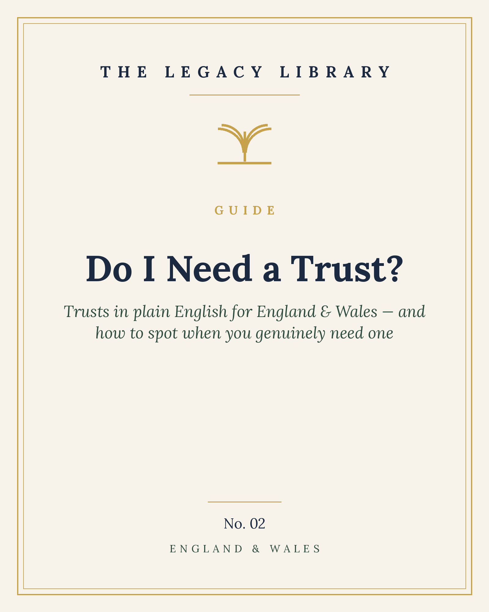 The Legacy Library — Do I Need a Trust? cover