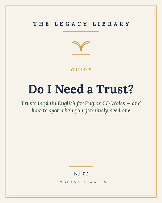 The Legacy Library — Do I Need a Trust? cover