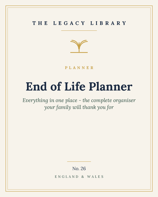 The Legacy Library — End of Life Planner: Everything In One Place cover
